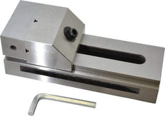 Interstate - 3-1/2" Jaw Width, 4-7/8" Jaw Opening Capacity, 1-9/16" Jaw Height, Toolmaker's Vise - Flat Jaw, 0.0002" Parallelism, 0.0002" Squareness, 9-1/4" OAL x 3.3" OAH - Exact Tool & Supply