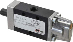 ARO/Ingersoll-Rand - 3 Way Valve For Air Equipment - 1/4 NPT Inlet, 1/4 NPT Outlet, Cam Stem/Spring Actuator, 0.7 CV Rate - Exact Tool & Supply