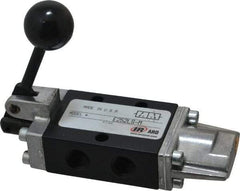 ARO/Ingersoll-Rand - 1/4" NPT Fingertip Air Valve - 3-Way, Lever Actuated/Spring Return, 0.7 CV Rate - Exact Tool & Supply