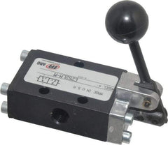ARO/Ingersoll-Rand - 1/4" NPT Air Hand Valve - 3-Way, Lever/Manual Actuated, Manual Return, 0.7 CV Rate - Exact Tool & Supply