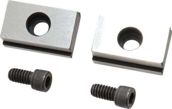 Kurt - 13/16" Base Width, 11/16" Slot Width, 1/4" Fastener Diam Compatibility, Step Fixture Key - 17/64" Slot Height, 0.156" Base Height, 1-1/4" OAL x 13/16" Overall Width x 7/16" Overall Height - Exact Tool & Supply