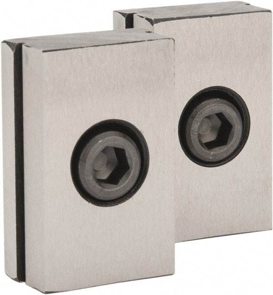 Kurt - 13/16" Base Width, 3/4" Slot Width, 1/4" Fastener Diam Compatibility, Step Fixture Key - 17/64" Slot Height, 0.156" Base Height, 1-1/4" OAL x 13/16" Overall Width x 7/16" Overall Height - Exact Tool & Supply