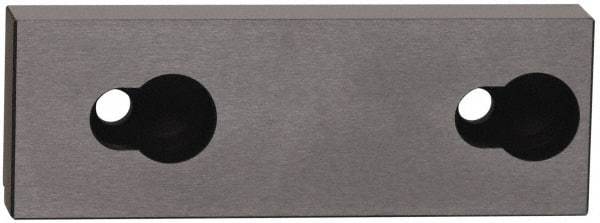 Kurt - 7.969" Wide x 2.44" High x 1.075" Thick, Step Vise Jaw - Steel, Fixed Jaw, Compatible with 8" Vises - Exact Tool & Supply