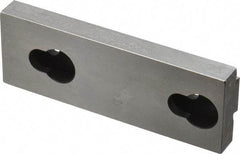 Kurt - 3.969" Wide x 1-3/8" High x 35/64" ThickDouble Step Vise Jaw - Steel, Fixed Jaw, Compatible with 4" Vises - Exact Tool & Supply