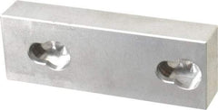 Kurt - 3.969" Wide x 1-3/8" High x 0.73" ThickFlat/No Step Vise Jaw - Aluminum, Fixed Jaw, Compatible with 4" Vises - Exact Tool & Supply