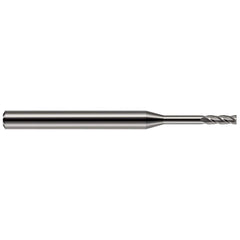 Harvey Tool - 1/16", 0.186" LOC, 1/8" Shank Diam, 1-1/2" OAL, 4 Flute Solid Carbide Square End Mill - Exact Tool & Supply