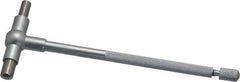SPI - 1-1/4 to 2-1/8 Inch, 5-7/8 Inch Overall Length, Telescoping Gage - 5 Inch Long Handle, Hardened Tool Steel, Satin Chrome Finish - Exact Tool & Supply