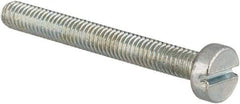 Value Collection - M3x0.50, 25mm Length Under Head Slotted Drive Machine Screw - Cheese Head, Grade 4.8 Steel, Zinc-Plated Finish, Without Washer - Exact Tool & Supply