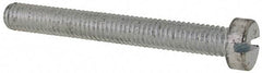 Value Collection - M6x1.00, 50mm Length Under Head Slotted Drive Machine Screw - Cheese Head, Grade 4.8 Steel, Zinc-Plated Finish, Without Washer - Exact Tool & Supply