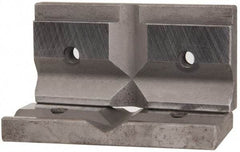 Cardinal Tool - 4" Wide x 1.5mm High, V-Groove Vise Jaw - Hard, Steel, Fixed Jaw, Compatible with 4" Vises - Exact Tool & Supply