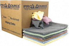 PRO-SOURCE - Virgin Cotton Car Wash Towels - Assorted Colors, Terry Cloth, Low Lint, 10 Lbs. at 2 to 4 per Pound, Box - Exact Tool & Supply
