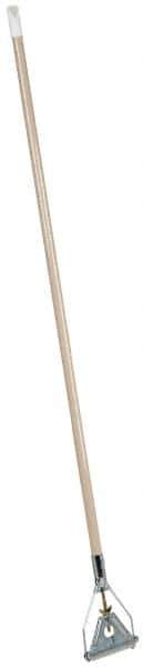 PRO-SOURCE - 48" Quick Connect Mop Handle - 1-1/8" Handle Diam, Metal Connector, Use with Wet Mops - Exact Tool & Supply