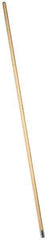 PRO-SOURCE - 60" Wood Female Thread Mop Handle - 1-1/8" Handle Diam, Metal Connector, Use with Wet Mops - Exact Tool & Supply