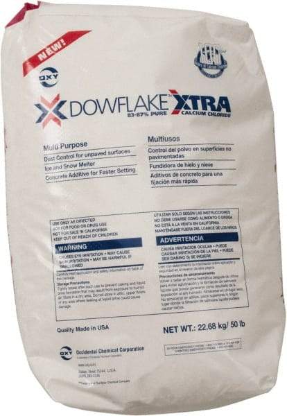 Peladow - 50 Lb Bag Calcium Chloride Granules - Effective to -25°F - Exact Tool & Supply