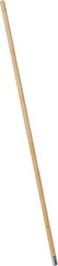 PRO-SOURCE - 54" Wood Female Thread Mop Handle - 1-1/8" Handle Diam, Metal Connector, Use with Wet Mops - Exact Tool & Supply