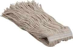 PRO-SOURCE - 5" Red Head Band, X-Large Cotton Cut End Mop Head - 4 Ply, Clamp Jaw & Side Loading Connection, Use for Heavy Duty Floor Cleaning - Exact Tool & Supply