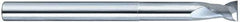 SGS - 3/4", 1" LOC, 3/4" Shank Diam, 6" OAL, 2 Flute, Solid Carbide Square End Mill - Single End, Uncoated, Spiral Flute, 35° Helix, Centercutting, Right Hand Cut, Right Hand Flute, Series 47E - Exact Tool & Supply