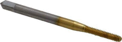OSG - #3-48 UNC H2 Thread Limit Modified Bottoming Thread Forming Tap - Cobalt, TiN Finish, 1-13/16" OAL, 1/2" Thread Length, Right Hand Thread, Series HY-PRO NRT - Exact Tool & Supply