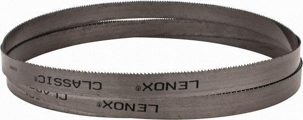 Lenox - 10 to 14 TPI, 7' 9" Long x 3/4" Wide x 0.035" Thick, Welded Band Saw Blade - Bi-Metal, Toothed Edge, Modified Raker Tooth Set, Flexible Back, Contour Cutting - Exact Tool & Supply