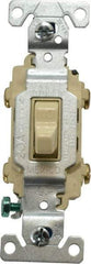 Cooper Wiring Devices - 2 Pole, 120 to 277 VAC, 20 Amp, Commercial Grade, Toggle, Wall and Dimmer Light Switch - Fluorescent - Exact Tool & Supply