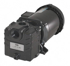 American Machine & Tool - 115/230 Volt, 1 Phase, 1/3 HP, Self Priming Centrifugal Pump - ODP Motor, Cast Iron Housing and Impeller, 52 Ft. Shut Off - Exact Tool & Supply