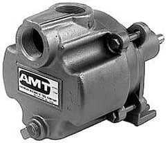 American Machine & Tool - 1-1/4 Inch Inlet, 1-1/4 Inch Outlet, Cast Iron, Pedestal Mount Pump - O Ring Casing Seal - Exact Tool & Supply