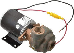 American Machine & Tool - 12 Volt, 1/8 hp, 3/4 Inlet, Bronze Utility Pump - 12.5 Max Head Pressure, 3/4 Inch Outlet - Exact Tool & Supply
