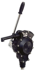 American Machine & Tool - 3/4" Outlet, Polypropylene Hand Operated Position Pump - 17 oz per Stroke, For Organic Acids, Alcohols & Water Soluble Inorganic Chemicals - Exact Tool & Supply