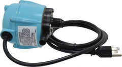 Little Giant Pumps - 1/150 HP, 3.2 psi, Aluminum Miniature Submersible Pump - 1/4 Inch Inlet, 1/4 Inch Outlet, 6 Ft. Long Power Cord, 1.1 Amp - Exact Tool & Supply