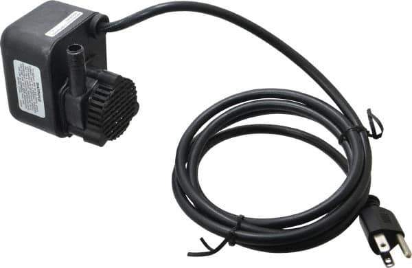 Little Giant Pumps - 1/125 HP, 3 psi, Aluminum Miniature Submersible Pump - 1/4 Inch Inlet, 1/2 Inch Outlet, 6 Ft. Long Power Cord, 0.6 Amp - Exact Tool & Supply