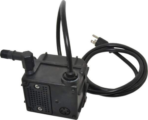 Little Giant Pumps - 1/60 HP, 2 psi, Nylon Miniature Submersible Pump - 1/4 Inch Outlet, 6 Ft. Long Power Cord, 0.5 Amp - Exact Tool & Supply