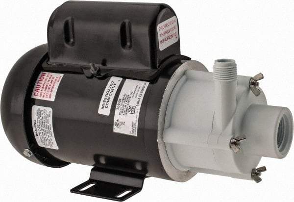 Little Giant Pumps - 1/8 HP, 29.3 Shut Off Feet, Magnetic Drive Pump - 1 Phase, 60 Hz - Exact Tool & Supply
