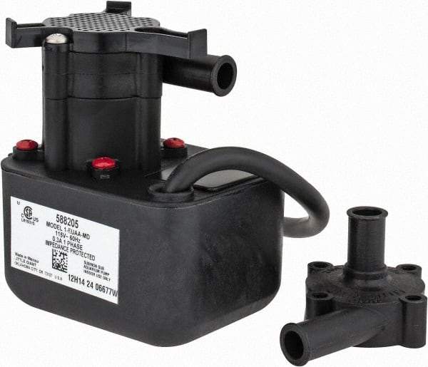 Little Giant Pumps - 1/200 HP, 5 Shut Off Feet, Magnetic Drive Pump - 3250 RPM, 1 Phase, 60 Hz - Exact Tool & Supply