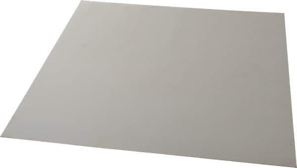 Made in USA - 12" Long, 12" Wide, Silicone Rubber Foam Sheet - 50 to 60 Durometer, White, -20 to 500°F, 640 psi Tensile Strength, Plain Backing, Stock Length - Exact Tool & Supply
