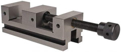 Interstate - 3-7/8" Jaw Width, 4-3/4" Jaw Opening Capacity, 1-9/16" Jaw Height, Toolmaker's Vise - V-Groove Jaw, 0.0001" Parallelism, 0.0002" Squareness, 10.23" OAL x 3-3/4" OAH - Exact Tool & Supply