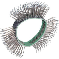 Dynabrade - 4" OD, Bent Filament Wheel Brush - 1/2" Face Width - Exact Tool & Supply