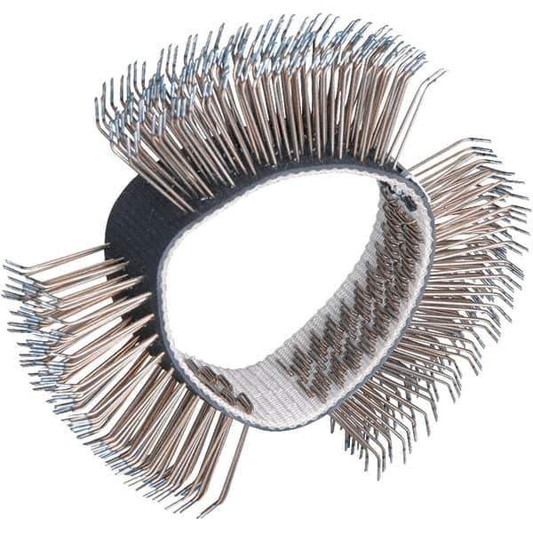Dynabrade - 4" OD, Bent Filament Wheel Brush - 3/4" Face Width - Exact Tool & Supply
