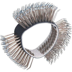 Dynabrade - 4" OD, Bent Filament Wheel Brush - 3/4" Face Width - Exact Tool & Supply