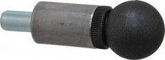 Gibraltar - 1/2" Pin Diam, 0.56" Usable Length, Ball Knob Handle Quick Release Pin - 3-5/8" OAL, Plastic Handle - Exact Tool & Supply