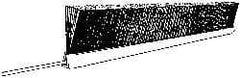PRO-SOURCE - 1/2" Back Strip Brush Width, Stainless Steel Back Strip Brush - 3" Bristle Length, Brass, 72" OAL - Exact Tool & Supply
