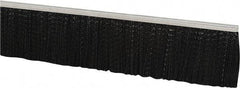 PRO-SOURCE - 3/16" Back Strip Brush Width, Metal Black Nylon Strip Brush - 2" Bristle Length, Nylon, 36" OAL - Exact Tool & Supply