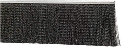 PRO-SOURCE - 1/2" Back Strip Brush Width, Metal Black Nylon Strip Brush - 4" Bristle Length, Nylon, 36" OAL - Exact Tool & Supply