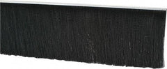 PRO-SOURCE - 1/2" Back Strip Brush Width, Metal Black Nylon Strip Brush - 6" Bristle Length, Nylon, 36" OAL - Exact Tool & Supply