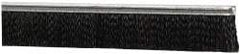PRO-SOURCE - 1/2" Back Strip Brush Width, Metal Black Nylon Strip Brush - 1" Bristle Length, Nylon, 72" OAL - Exact Tool & Supply