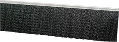 PRO-SOURCE - 1/2" Back Strip Brush Width, Metal Black Nylon Strip Brush - 2" Bristle Length, Nylon, 72" OAL - Exact Tool & Supply