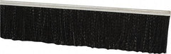PRO-SOURCE - 1/2" Back Strip Brush Width, Metal Black Nylon Strip Brush - 3" Bristle Length, Nylon, 72" OAL - Exact Tool & Supply