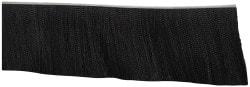 PRO-SOURCE - 1/2" Back Strip Brush Width, Metal Black Nylon Strip Brush - 6" Bristle Length, Nylon, 72" OAL - Exact Tool & Supply