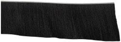 PRO-SOURCE - 1/2" Back Strip Brush Width, Metal Black Nylon Strip Brush - 6" Bristle Length, Nylon, 72" OAL - Exact Tool & Supply