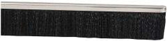 PRO-SOURCE - 5/16" Back Strip Brush Width, Metal Black Nylon Strip Brush - 2" Bristle Length, Nylon, 36" OAL - Exact Tool & Supply