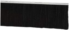 PRO-SOURCE - 5/16" Back Strip Brush Width, Metal Black Nylon Strip Brush - 4" Bristle Length, Nylon, 36" OAL - Exact Tool & Supply